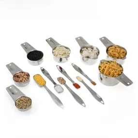 13-Piece Stainless Steel Measuring Cup and Spoon Set -