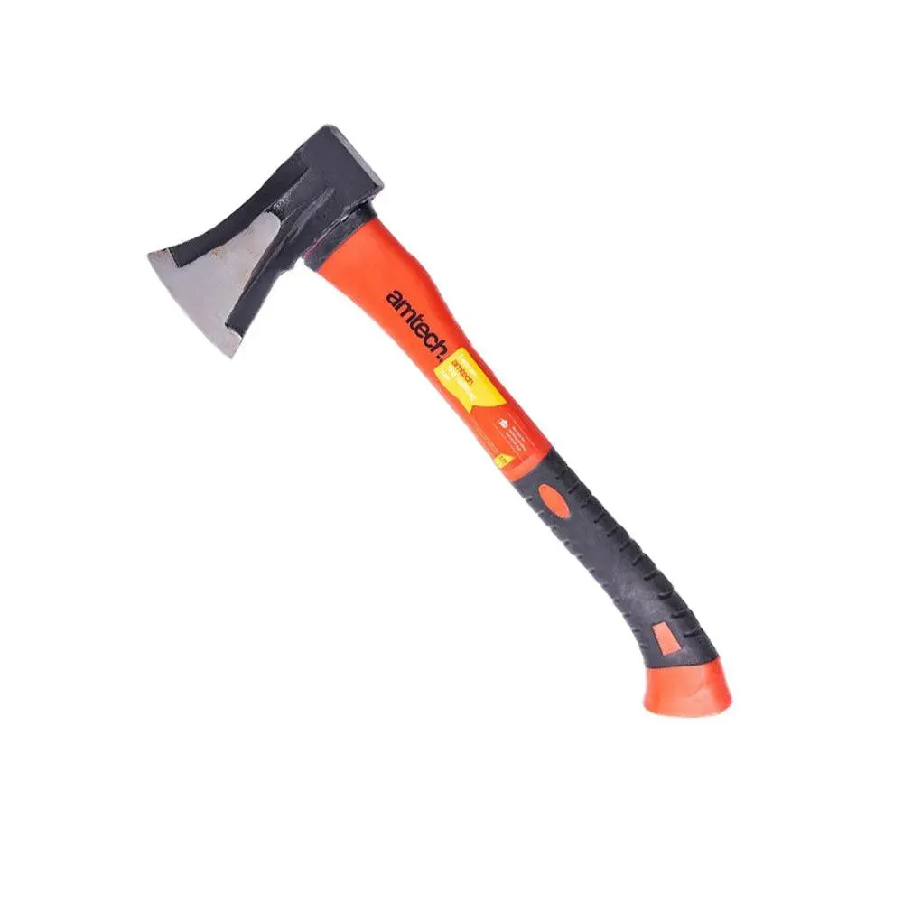 1kg Anti Jam Head Hand Axe Fibreglass Shaft Rubber Grip