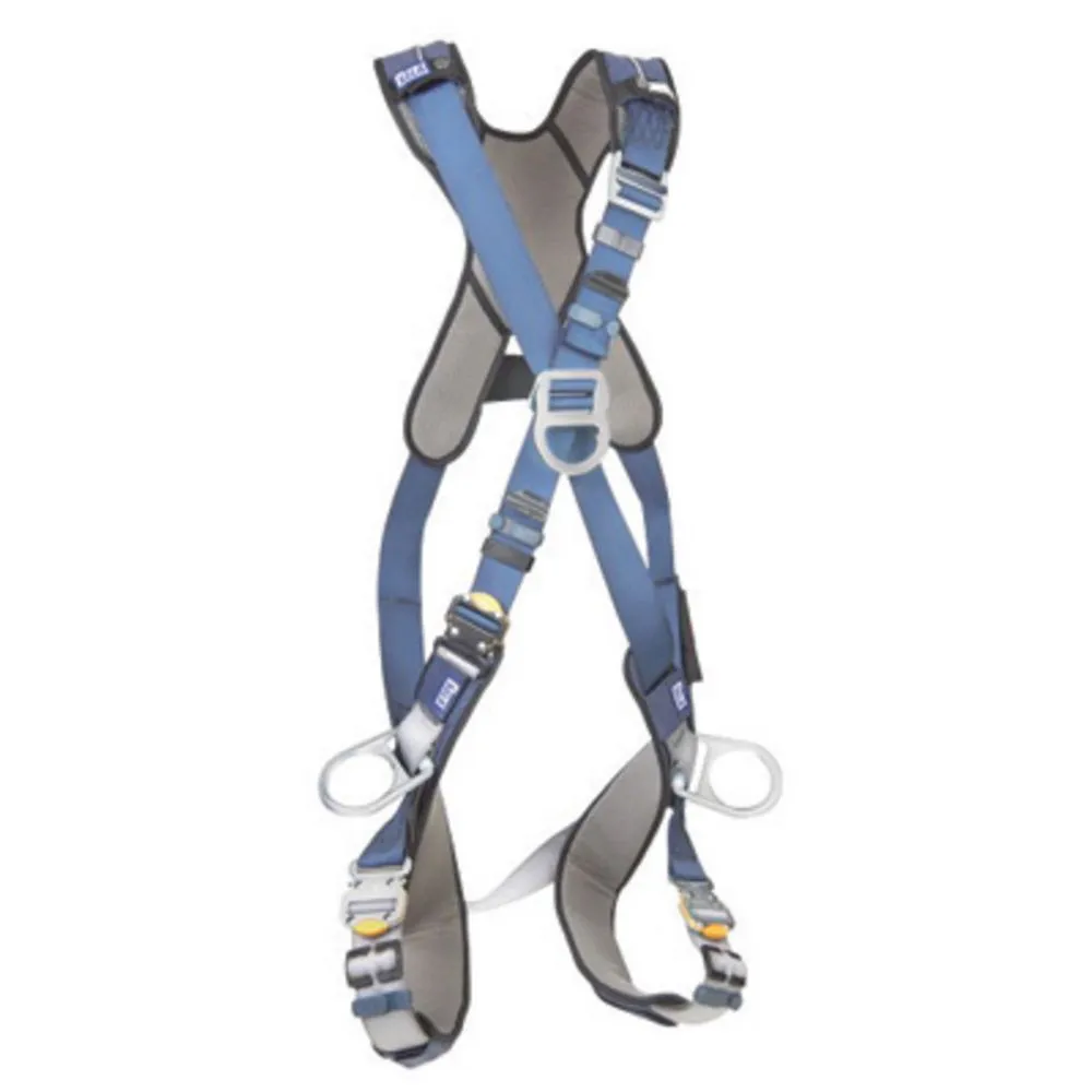 3M DBI-SALA ExoFit XP Cross Over/Full Body Style Harness With Back, Front And Side D-Ring, Quick Connect Chest And Leg Strap Buckle, Loops For Body Belt And Removable Comfort Padding