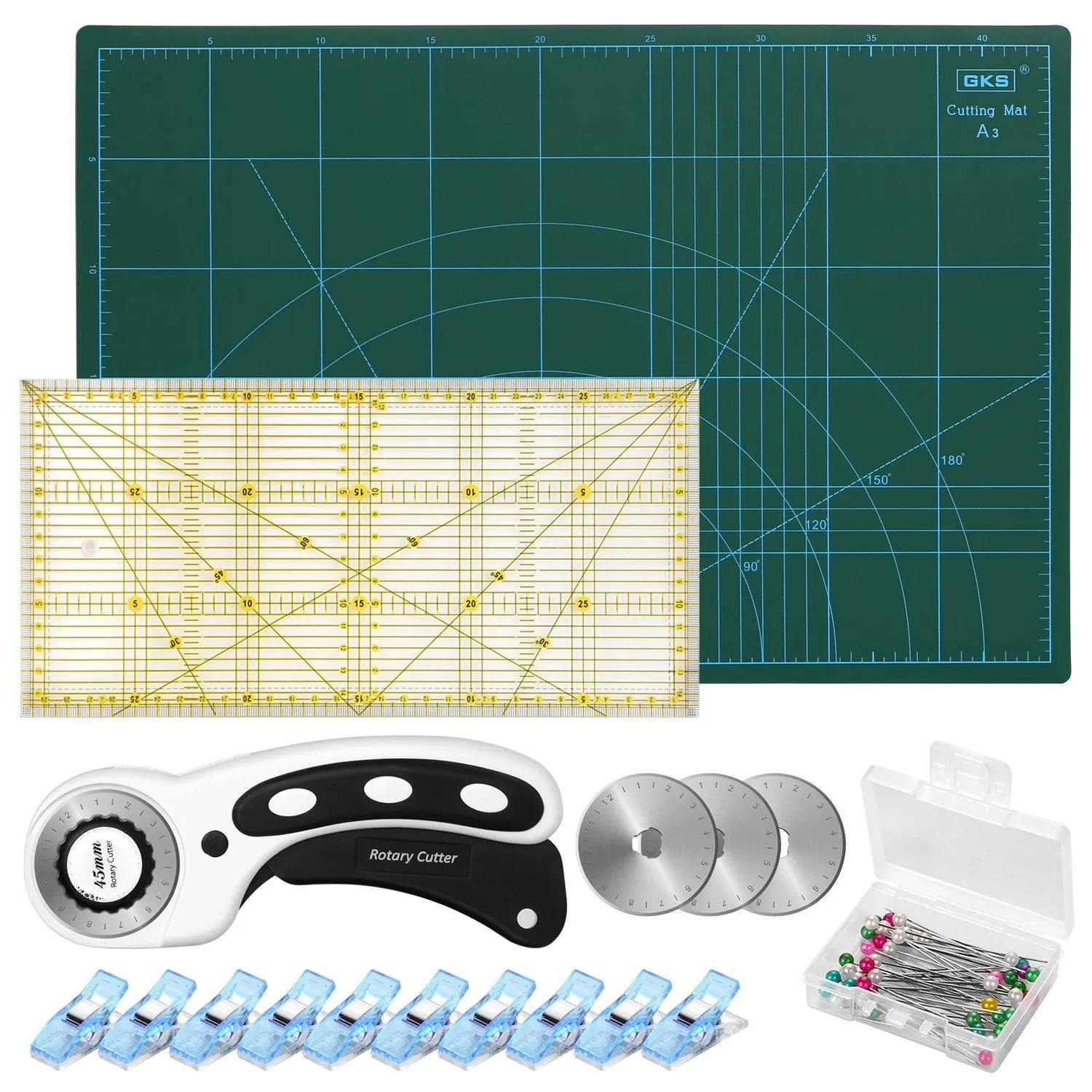 66-Piece: Rotary Cutter Tool Kit