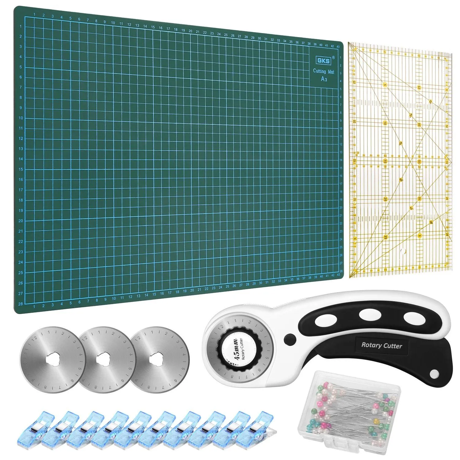 66-Piece: Rotary Cutter Tool Kit