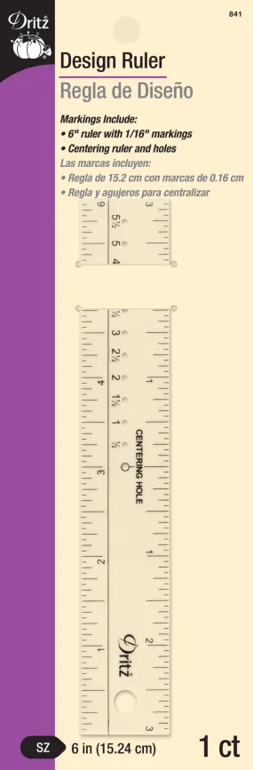 6" Design Ruler