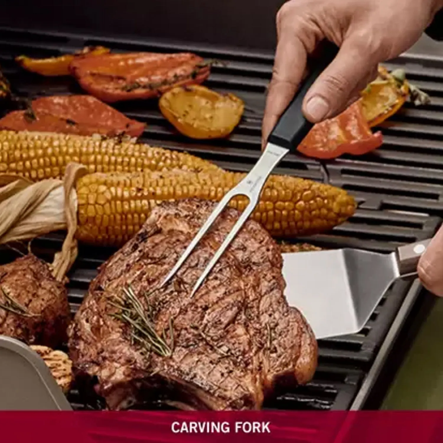7102 Steel Serving Meat Fork For Kitchen Use ( 1 pcs )