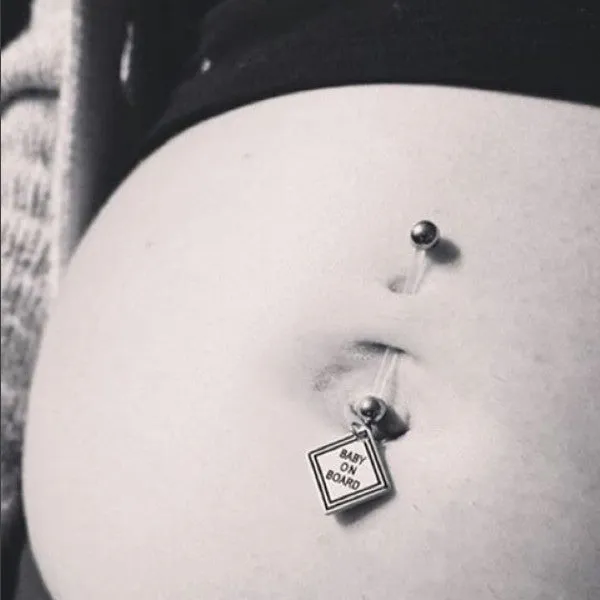 Baby On Board Maternity Belly Ring