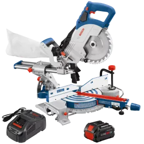 BOSCH 18V 8-1/2" Single-Bevel Slide Miter Saw Kit