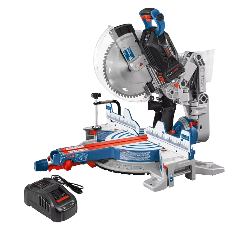 BOSCH PROFACTOR™ 18V 12" Dual-Bevel Glide Miter Saw Kit