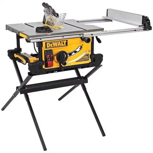 DeWalt 10" Table Saw with Scissor Stand