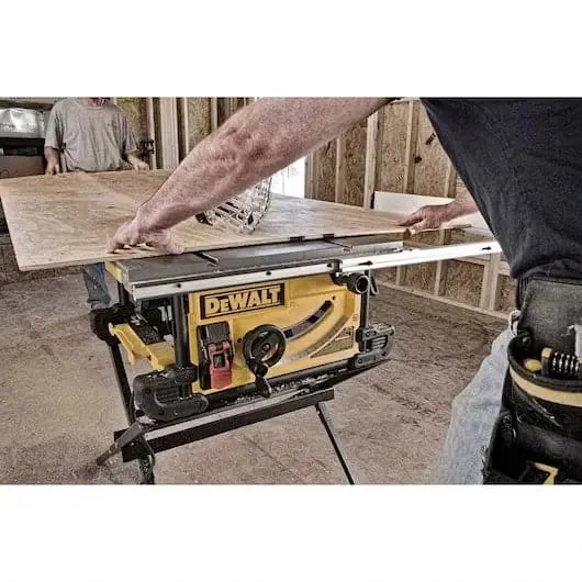 DeWalt 10" Table Saw with Scissor Stand