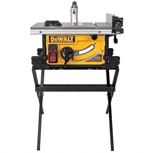 DeWalt 10" Table Saw with Scissor Stand