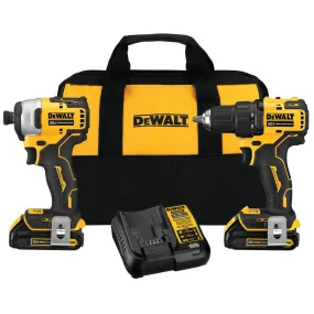 DeWALT DCK278C2 20V Brushless Cordless Atomic Driver and Drill Combo Kit