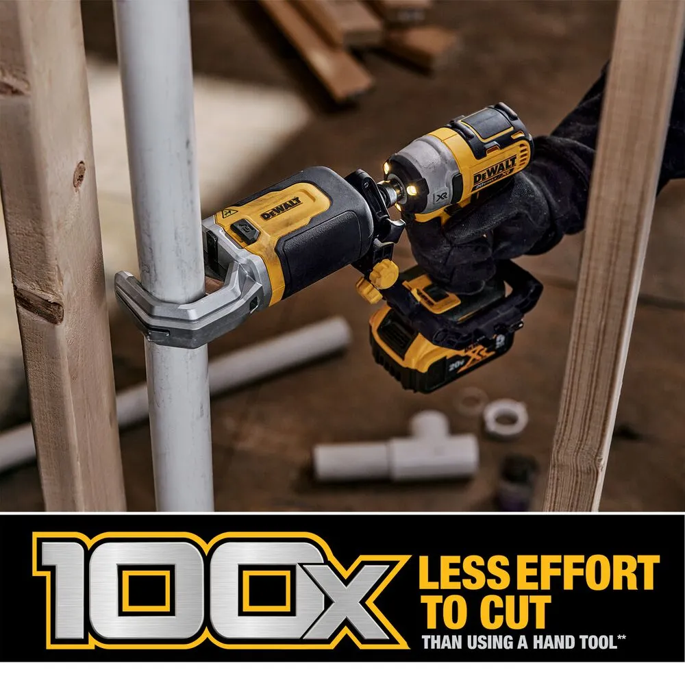 DeWALT DWAPVCIR IMPACT CONNECT PVC/PEX Pipe Cutter Attachment