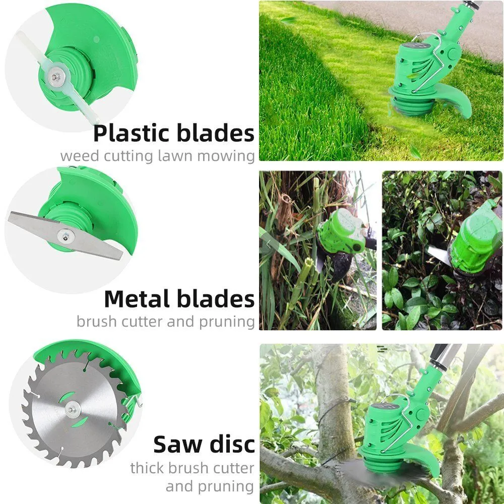 Electric Grass Trimmer Weed Eater Lawn Edger Cordless String Cutter 24V  Battery