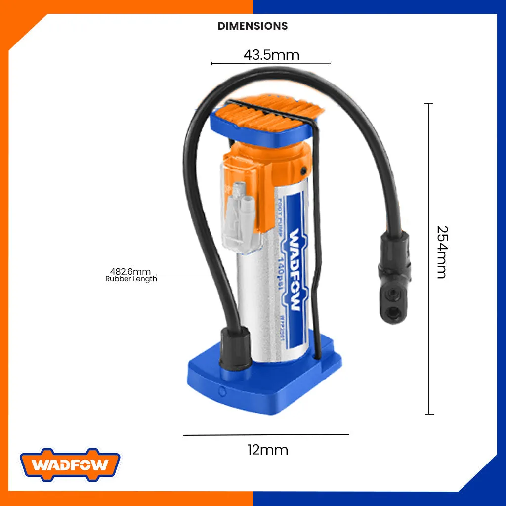 Foot Pump | Steel Body Tire Inflator WPP2501