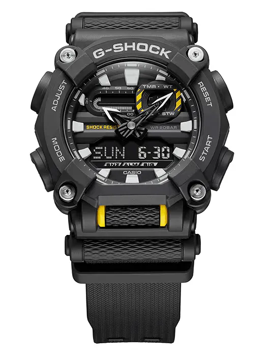 Casio G-Shock GA900-1A Rugged Analog-Digital Mens Watch, Black