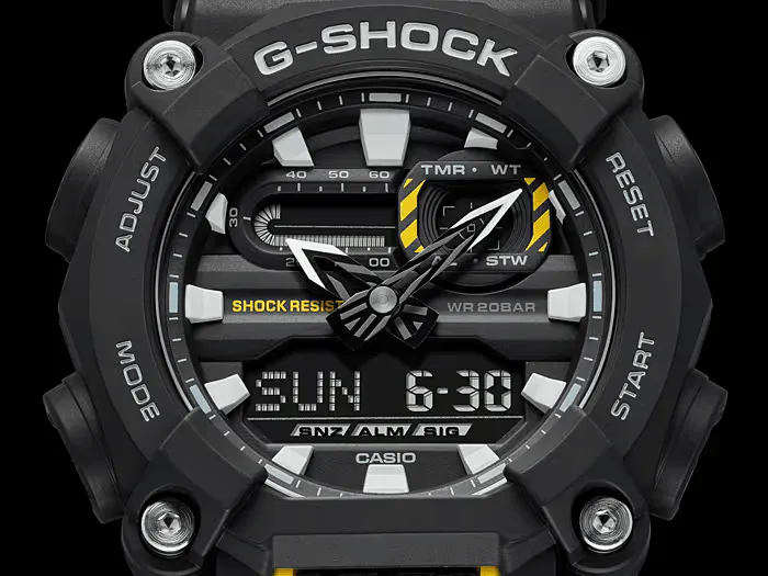 Casio G-Shock GA900-1A Rugged Analog-Digital Mens Watch, Black