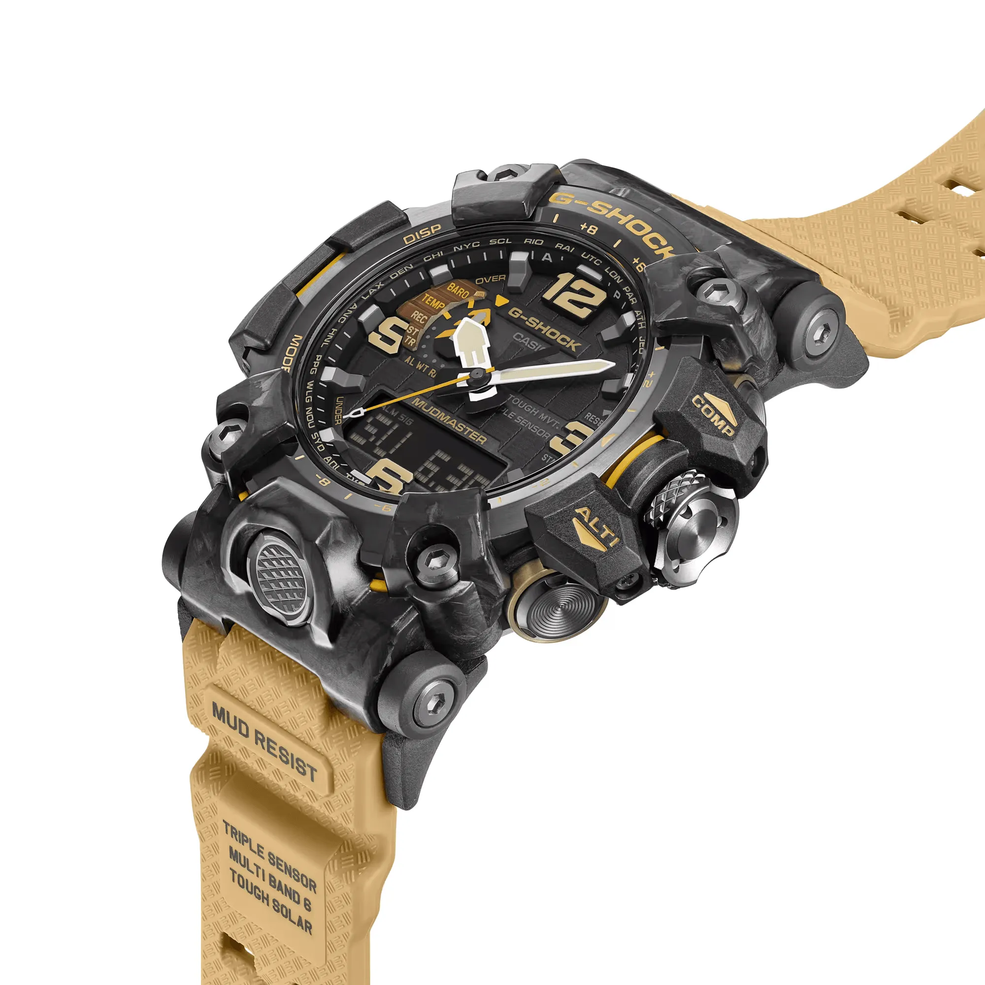 Rugged G-Shock Mudmaster GWG-2000-1A5 Digital & Analog Watch - Durable Military-Style Timepiece