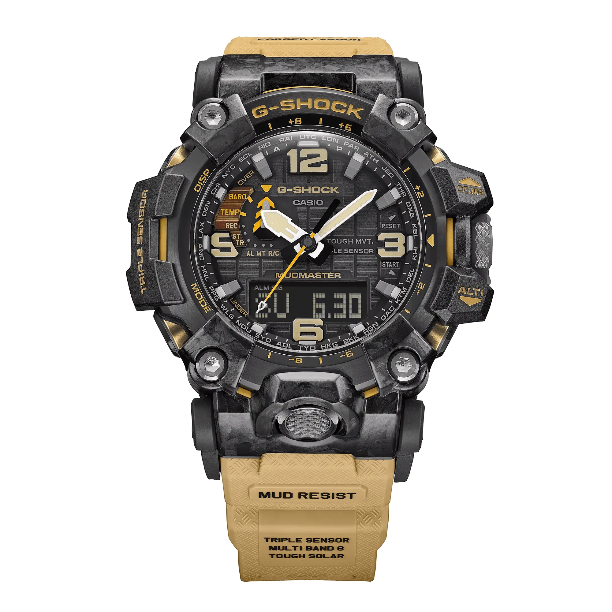 Rugged G-Shock Mudmaster GWG-2000-1A5 Digital & Analog Watch - Durable Military-Style Timepiece