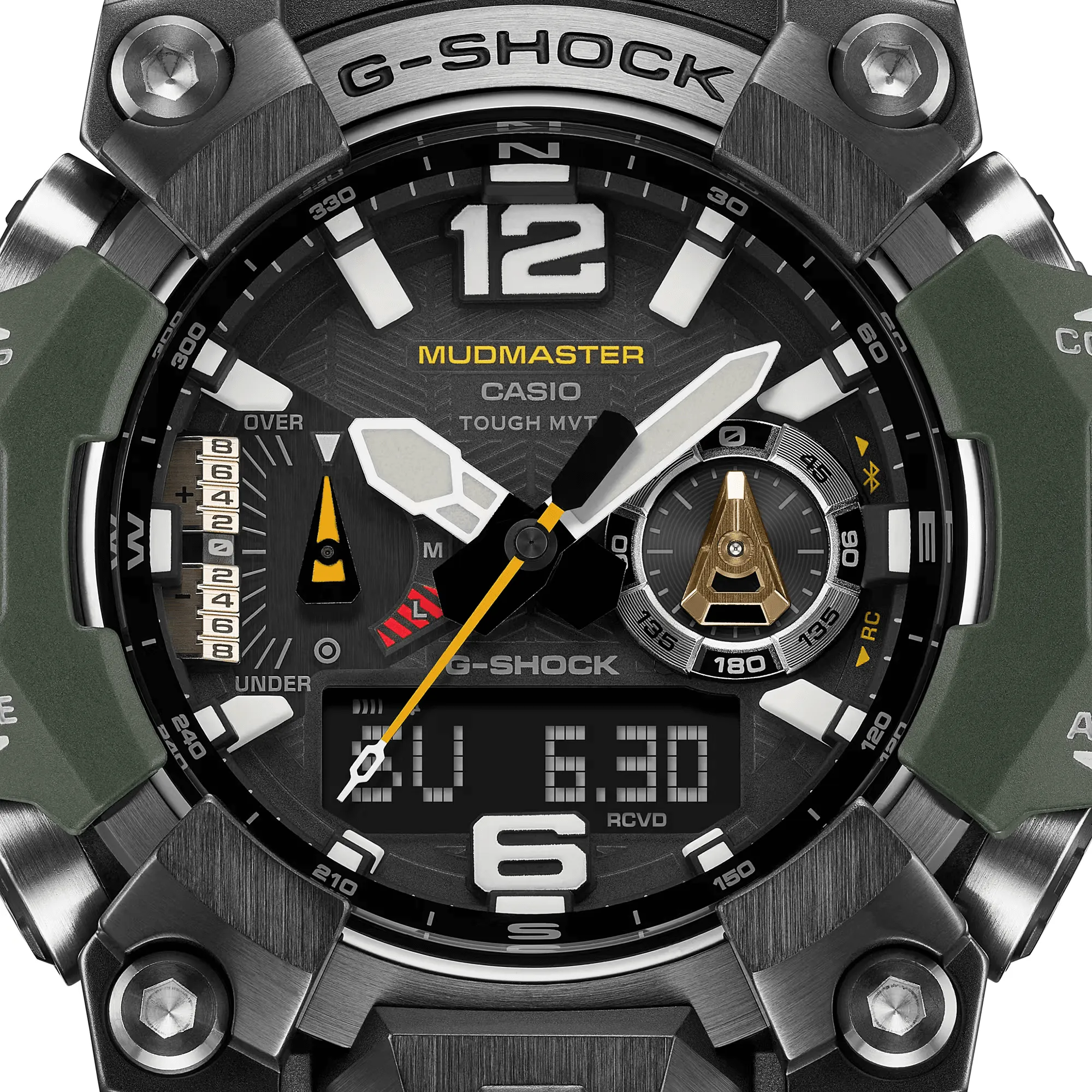 Casio G-Shock Mudmaster GWG1000-3A Rugged Outdoor Watch with Solar Power and Multiband 6 Radio Timekeeping