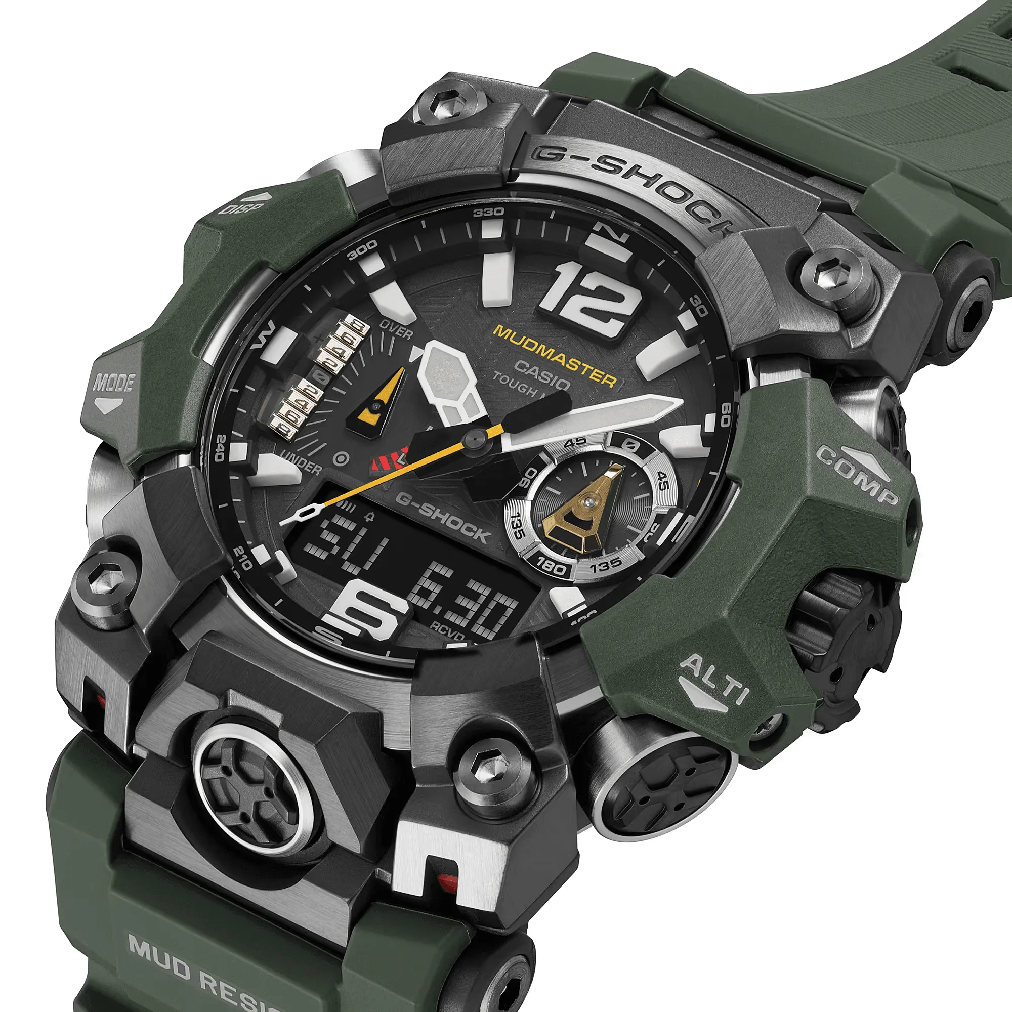 Casio G-Shock Mudmaster GWG1000-3A Rugged Outdoor Watch with Solar Power and Multiband 6 Radio Timekeeping