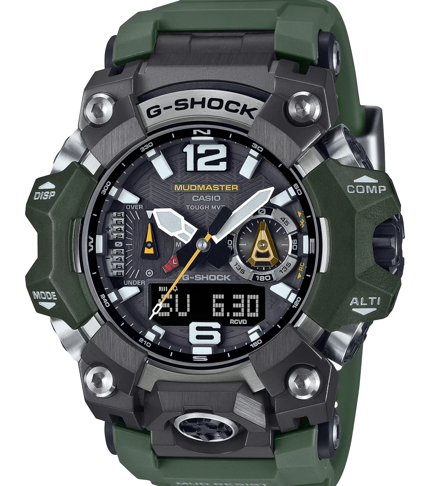 Casio G-Shock Mudmaster GWG1000-3A Rugged Outdoor Watch with Solar Power and Multiband 6 Radio Timekeeping