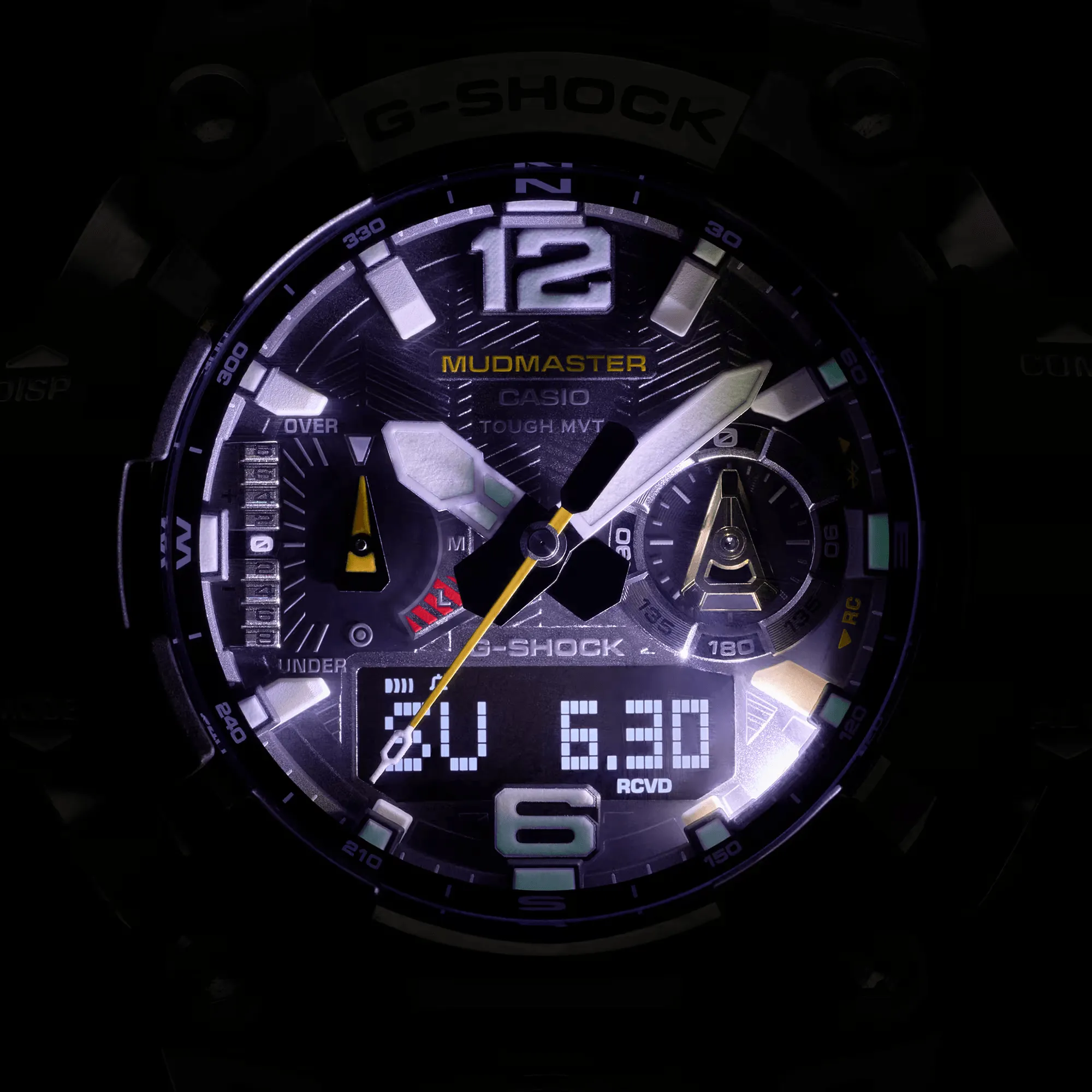 Casio G-Shock Mudmaster GWG1000-3A Rugged Outdoor Watch with Solar Power and Multiband 6 Radio Timekeeping