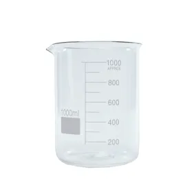 Kates Premium Borosilicate Glass Beaker, 1000ml Capacity