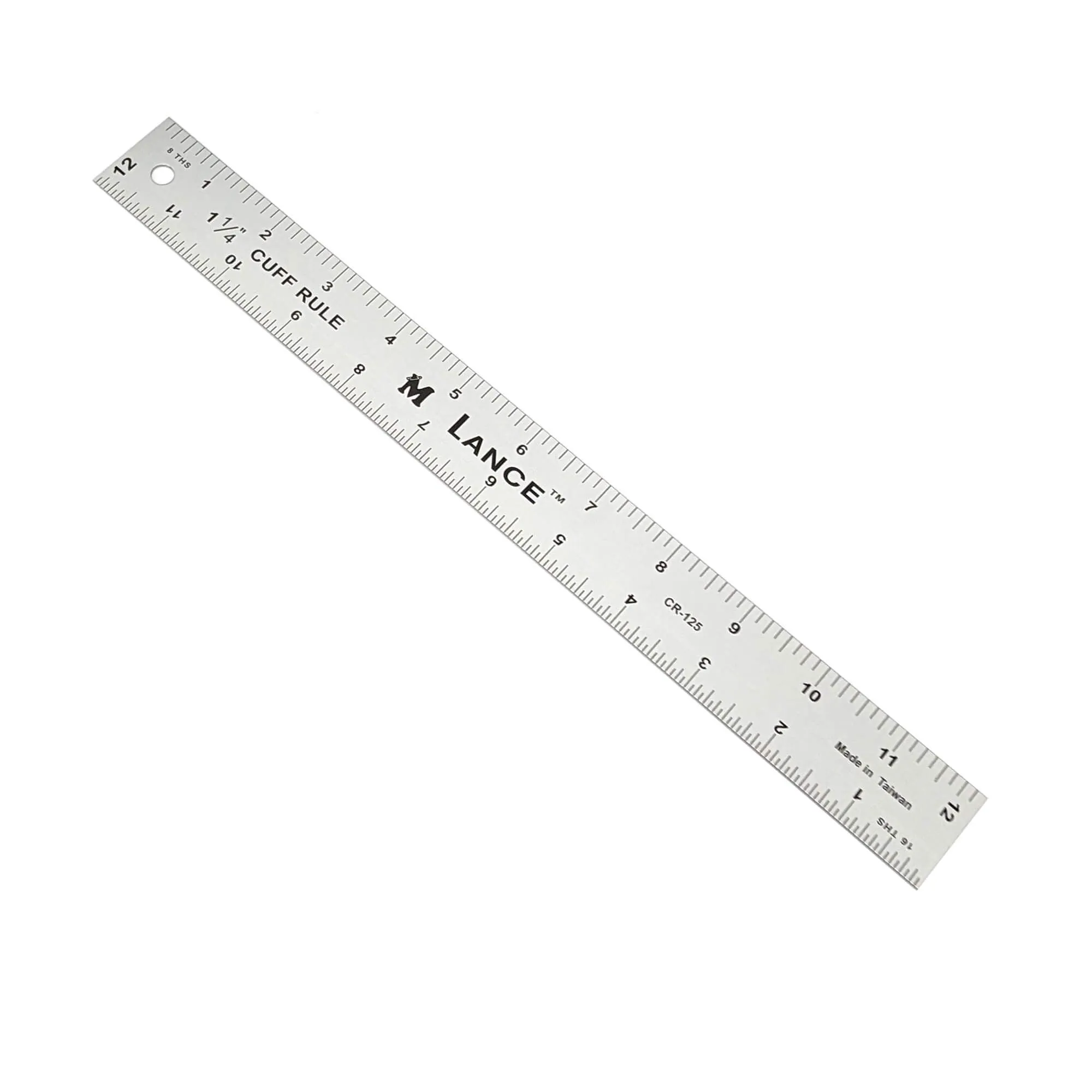 LANCE 12" X 2.25" ALUMINUM CUFF RULE