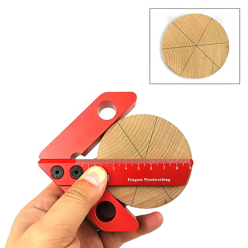 Levoite™  Precision Center Line Scriber Circle Center Finder Ruler