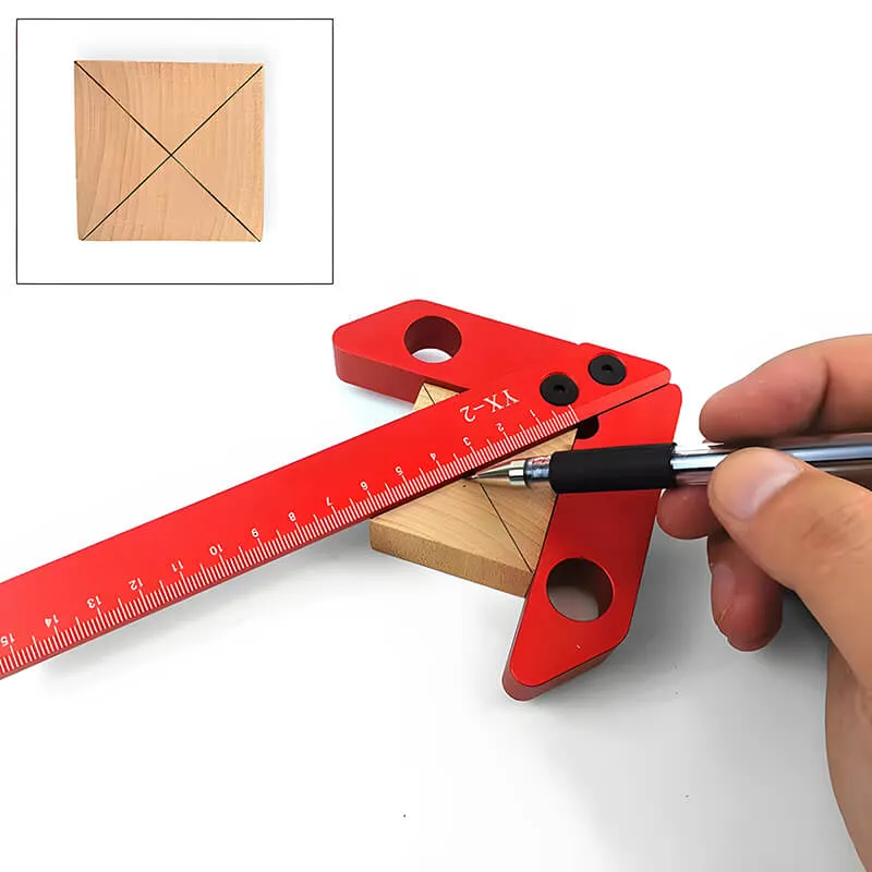 Levoite™  Precision Center Line Scriber Circle Center Finder Ruler