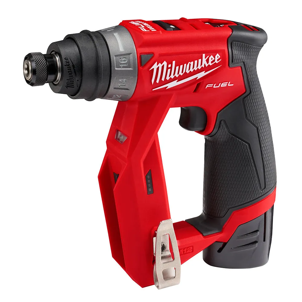 Milwaukee 2505-22 M12 FUEL Installation Drill/Driver Kit, 2 Batteries, Case, Charger