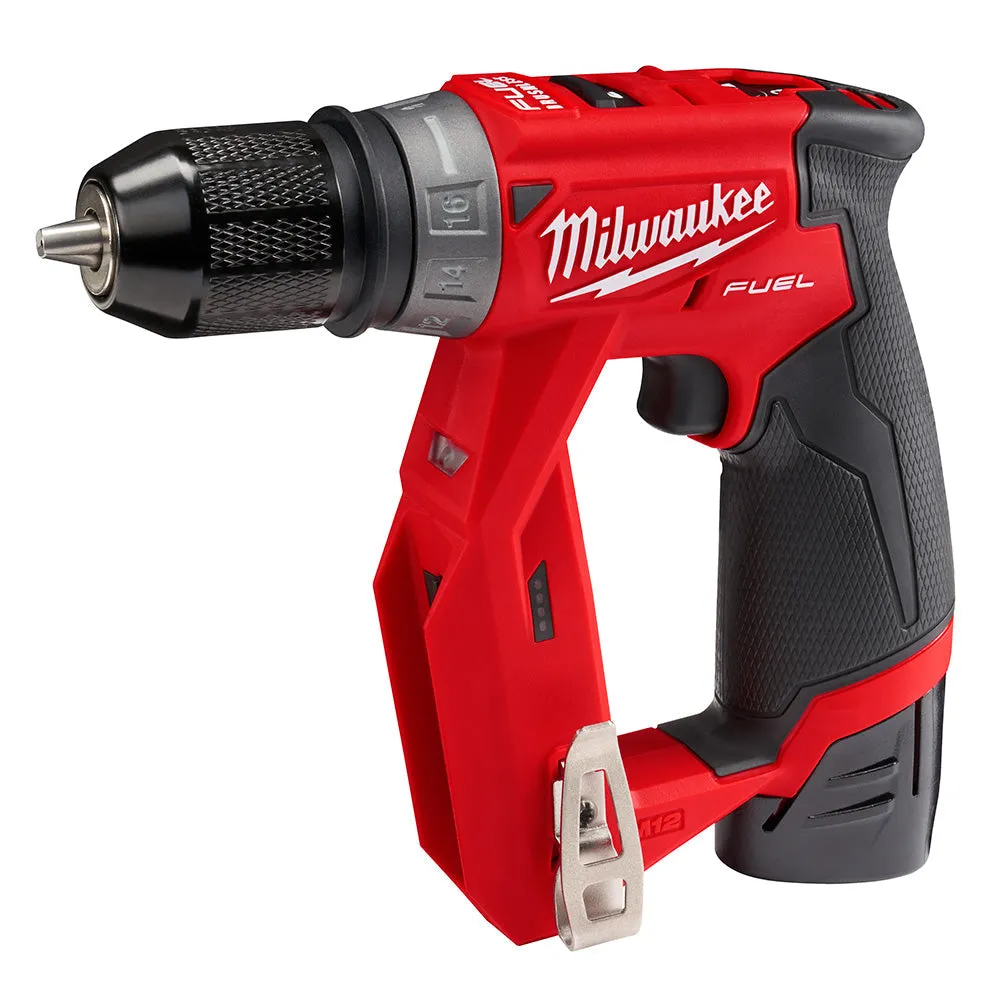 Milwaukee 2505-22 M12 FUEL Installation Drill/Driver Kit, 2 Batteries, Case, Charger