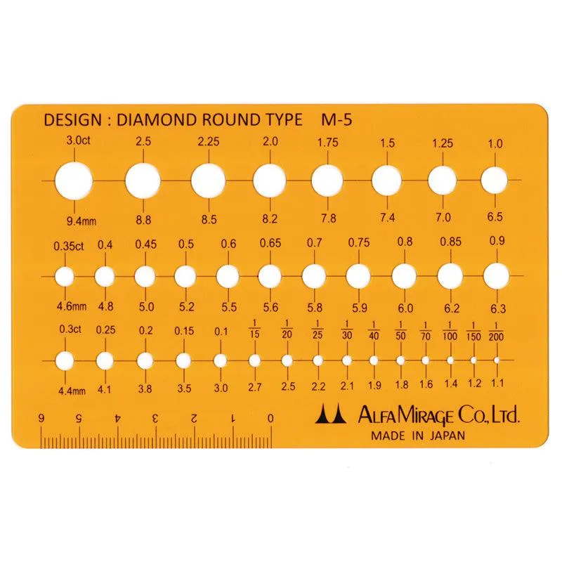 Modeling Template Diamond Round Type M-5