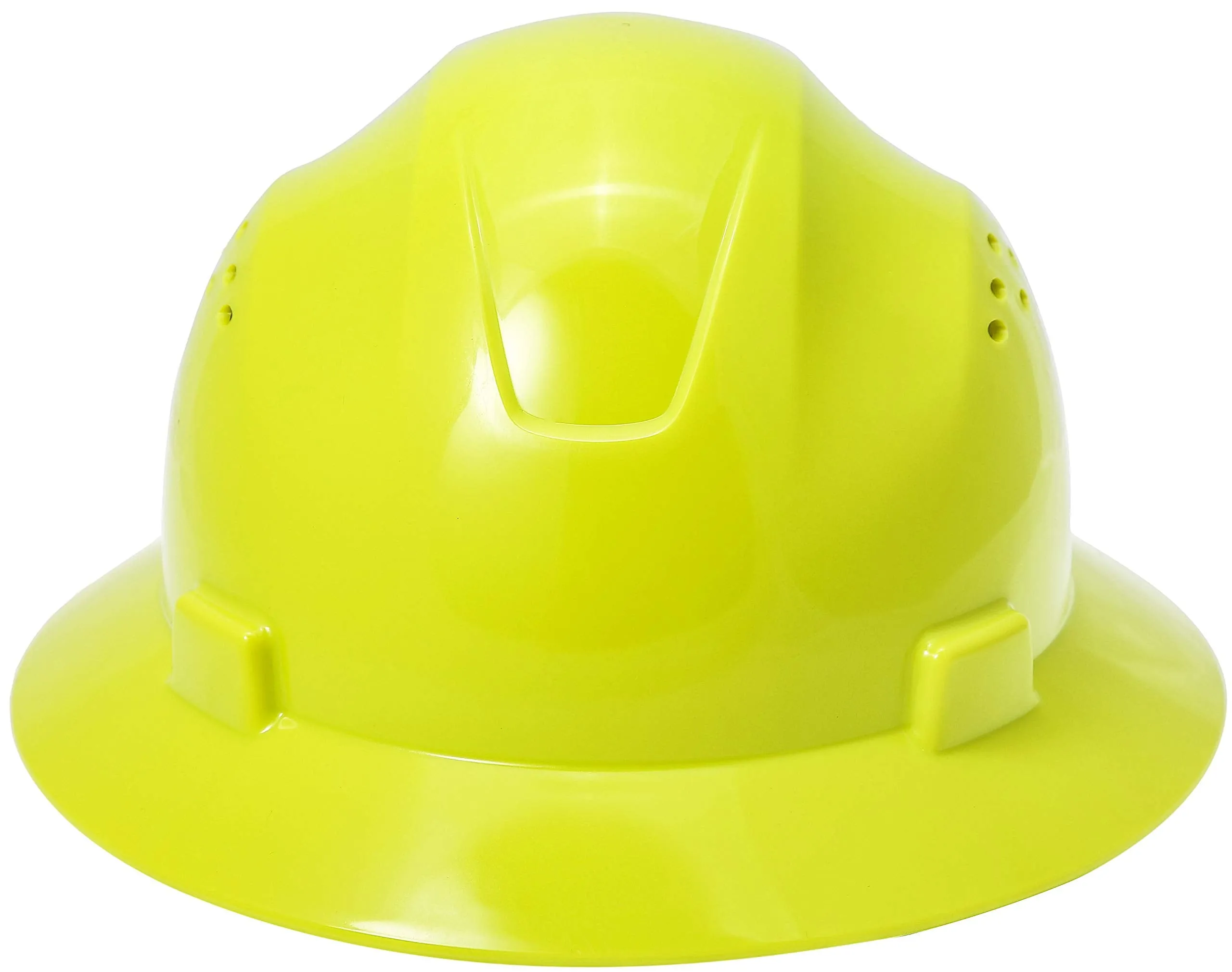 Noa Store HDPE Lime Full Brim Hard Hat with Fas-trac