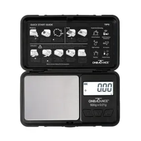 On Balance - RO-500-BK Robust Pocket Scale 500g x 0.01g - Black