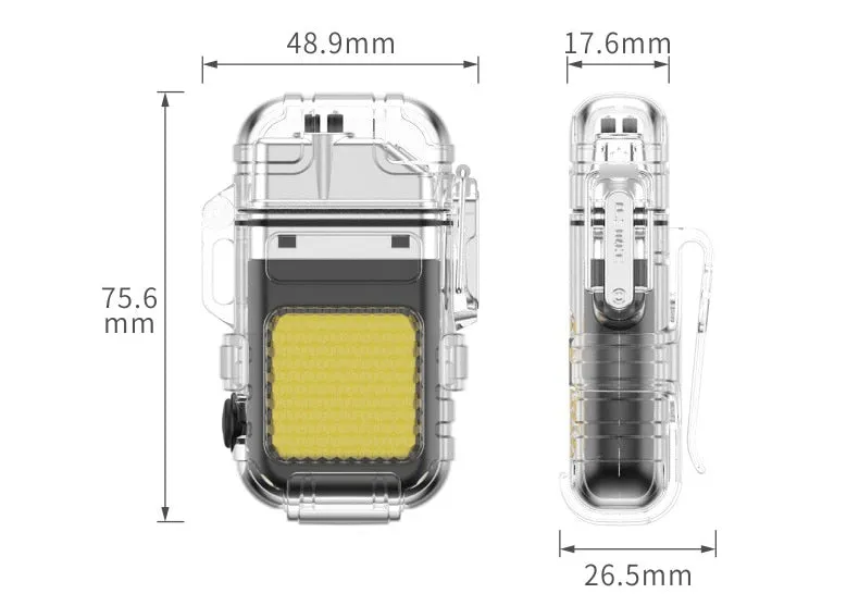 Plasma Power Rechargeable Transparent Lighter