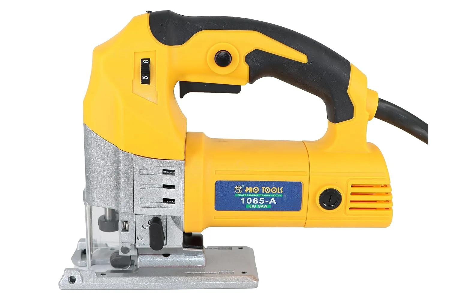 PRO TOOLS 1065-A, 600W | 500-3000rpm | Max Cutting Depth 65mm Corded Jigsaw for Wood, Cutting Iron/Steel