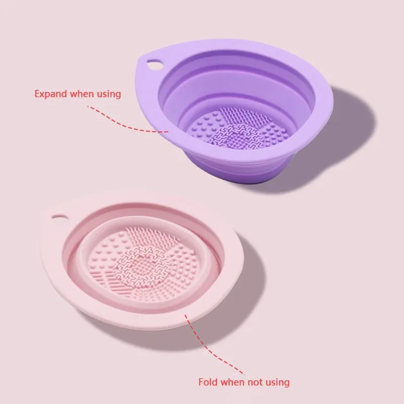 Silicone Makeup Brush Cleaner Bowl